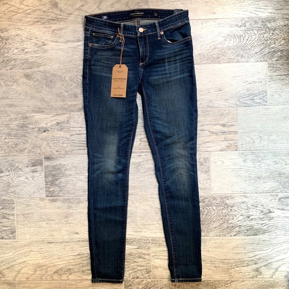 Lucky Brand Stella Skinny Blue Jeans Size 26/2 - Picture 3 of 8